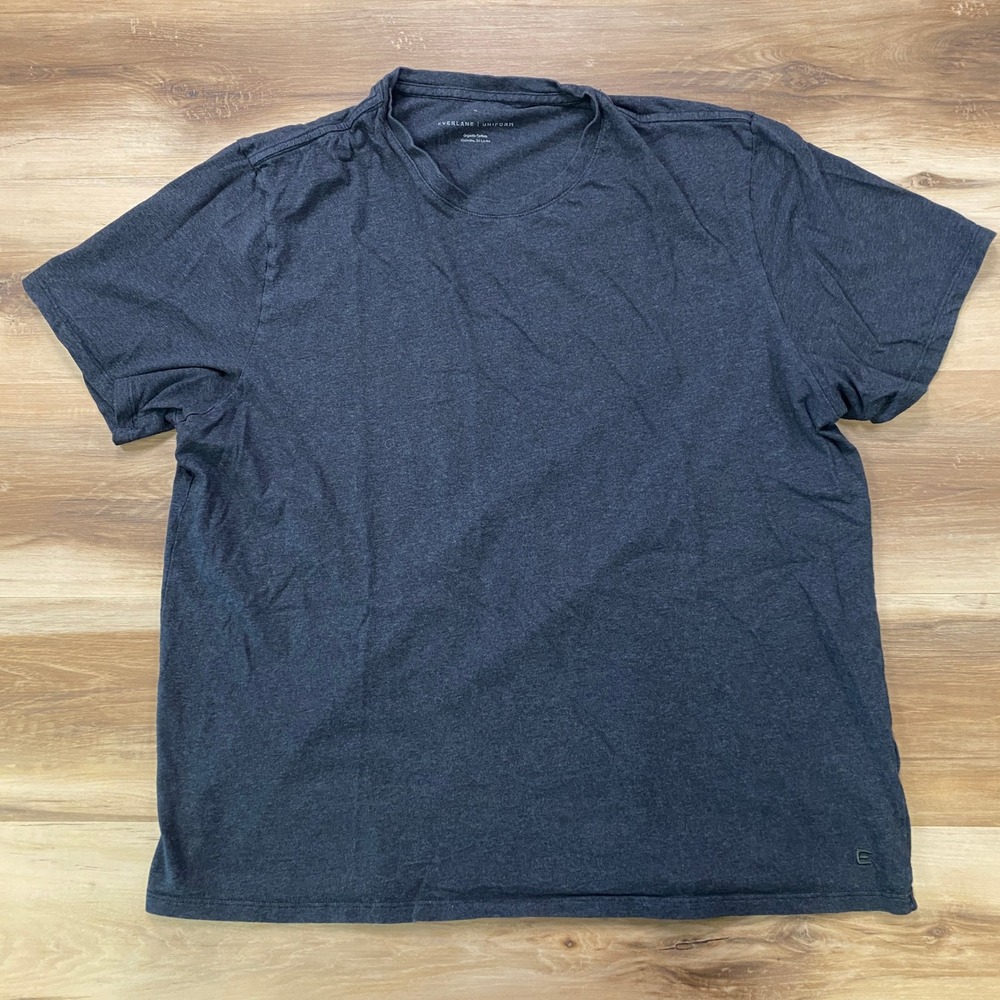 Everlane Uniform T-Shirt XL Short Sleeve Organic Cotton Crew Neck Gray Tee